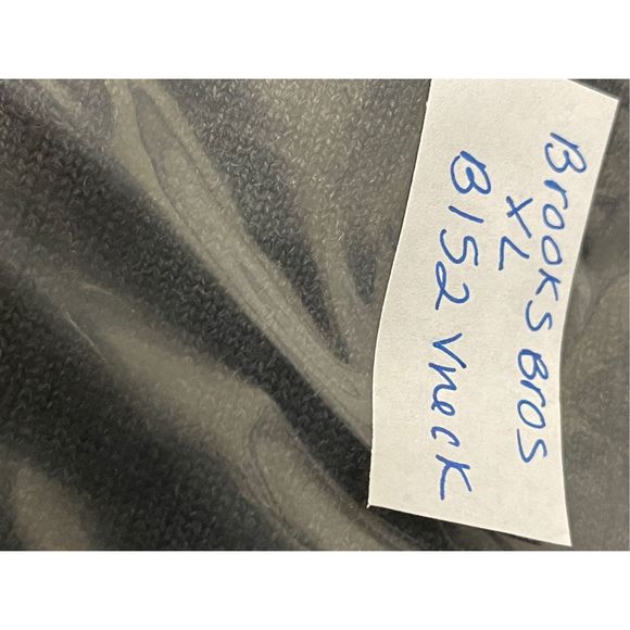 Brooks Brothers Sweater V Neck Men XL Gray Merino Wool Pullover Long Sleeve - Picture 7 of 7